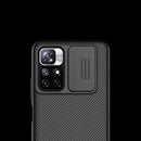 For Xiaomi Redmi Note 11 5G / 11T 5G / 11S 5G / Poco M4 Pro 5G NILLKIN Black Mirror Series Camshield PC Phone Case(Blue)