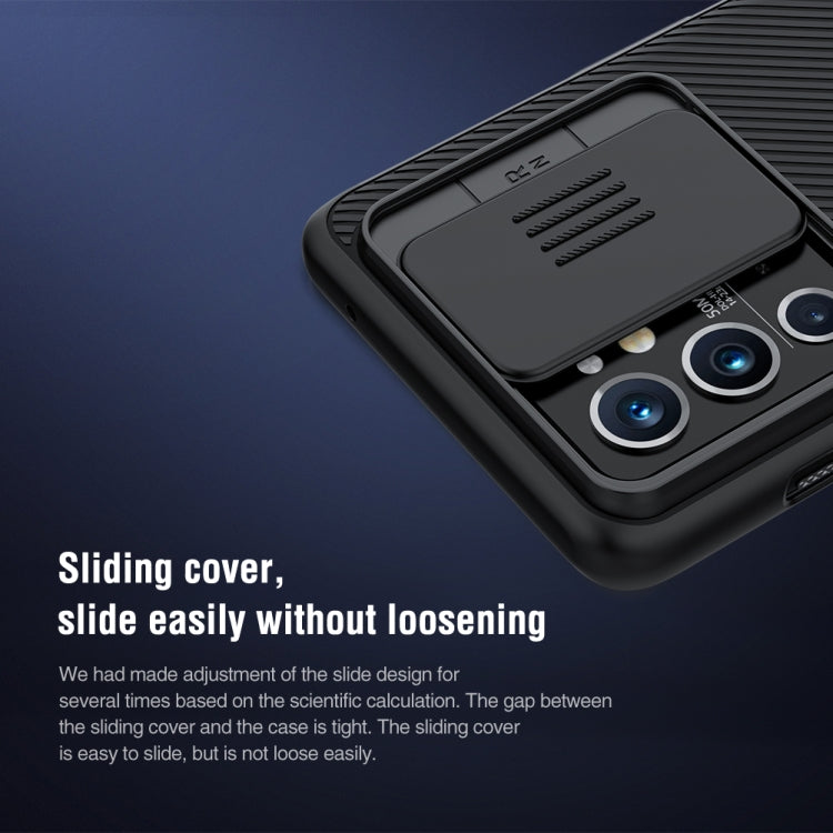 For OnePlus 9RT 5G NILLKIN Black Mirror Series Camshield PC Phone Case(Black)