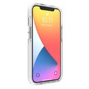 Grid Pattern Shockproof Transparent TPU Phone Case For iPhone 13(White)