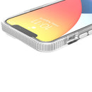 Grid Pattern Shockproof Transparent TPU Phone Case For iPhone 13(White)