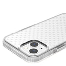 Grid Pattern Shockproof Transparent TPU Phone Case For iPhone 13(White)