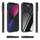 Real Carbon Fiber MagSafe Magnetic Phone Case For iPhone 13 Pro Max(Black)