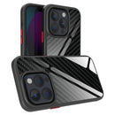 Real Carbon Fiber MagSafe Magnetic Phone Case For iPhone 13 Pro(Black)