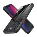 Real Carbon Fiber MagSafe Magnetic Phone Case For iPhone 13 Pro(Black)