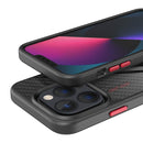 Real Carbon Fiber MagSafe Magnetic Phone Case For iPhone 13 Pro(Black)