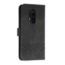 Cubic Skin Feel Flip Leather Phone Case For OnePlus 8 Pro(Black)