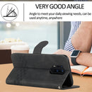 Cubic Skin Feel Flip Leather Phone Case For OnePlus 8 Pro(Black)