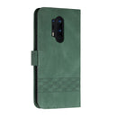 Cubic Skin Feel Flip Leather Phone Case For OnePlus 8 Pro(Green)