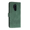 Cubic Skin Feel Flip Leather Phone Case For OnePlus 8 Pro(Green)