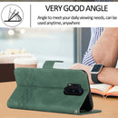 Cubic Skin Feel Flip Leather Phone Case For OnePlus 8 Pro(Green)