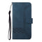 Cubic Skin Feel Flip Leather Phone Case For OnePlus 8 Pro(Blue)
