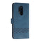 Cubic Skin Feel Flip Leather Phone Case For OnePlus 8 Pro(Blue)