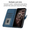 Cubic Skin Feel Flip Leather Phone Case For OnePlus 8 Pro(Blue)