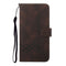 Cubic Skin Feel Flip Leather Phone Case For OnePlus 8 Pro(Brown)