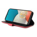 For Samsung Galaxy A53 5G Stitching-Color Flip Leather Phone Case with Holder(Red)
