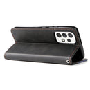 For Samsung Galaxy A53 5G Stitching-Color Flip Leather Phone Case with Holder(Grey)