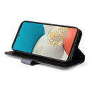 For Samsung Galaxy A53 5G Stitching-Color Flip Leather Phone Case with Holder(Grey)
