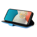 For Samsung Galaxy A53 5G Stitching-Color Flip Leather Phone Case with Holder(Blue)