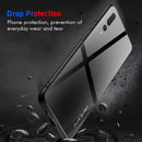 For Huawei P20 Pro Texture Gradient Glass Protective Case(Black)