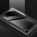 For Huawei P20 Pro Texture Gradient Glass Protective Case(Black)