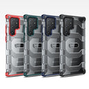 For Samsung Galaxy S22 Ultra 5G wlons Explorer Series PC+TPU Phone Case(Blue)