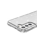 For Samsung Galaxy S22+ 5G Shockproof Terminator Style Glitter Powder Protective Phone Case(White)