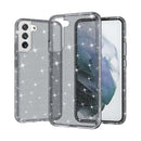 For Samsung Galaxy S22+ 5G Shockproof Terminator Style Glitter Powder Protective Phone Case(Grey)