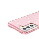 For Samsung Galaxy S22+ 5G Shockproof Terminator Style Glitter Powder Protective Phone Case(Pink)