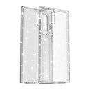 For Samsung Galaxy S22 Ultra 5G Shockproof Terminator Style Glitter Powder Protective Phone Case(White)