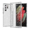For Samsung Galaxy S22 Ultra 5G Shockproof Terminator Style Glitter Powder Protective Phone Case(White)