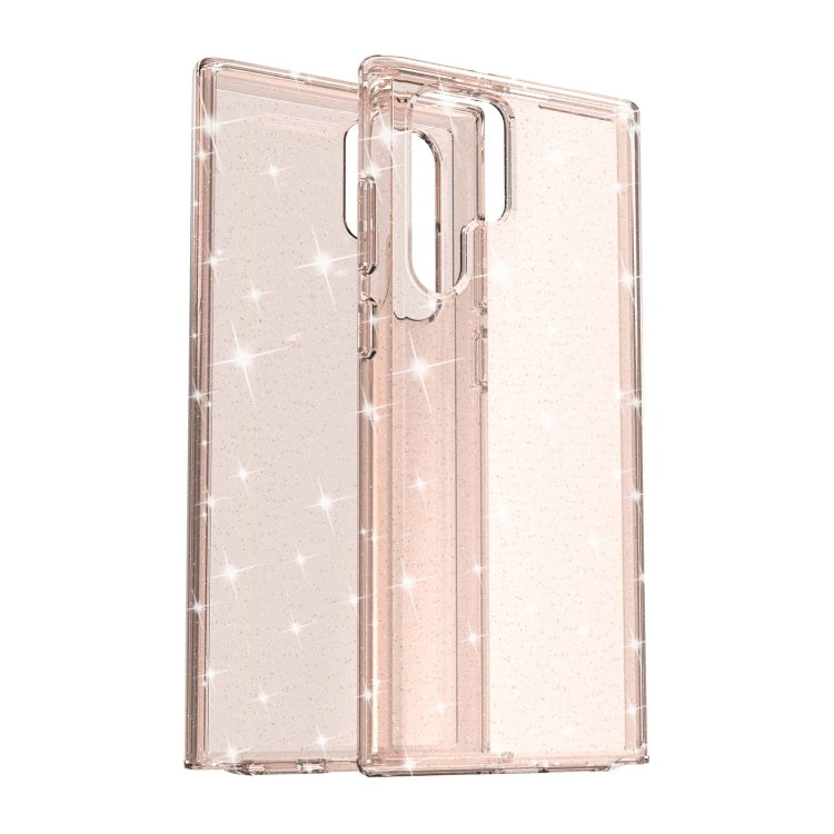 For Samsung Galaxy S22 Ultra 5G Shockproof Terminator Style Glitter Powder Protective Phone Case(Gold)