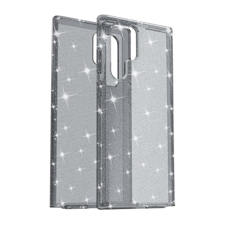 For Samsung Galaxy S22 Ultra 5G Shockproof Terminator Style Glitter Powder Protective Phone Case(Grey)