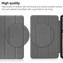 For Nokia T20 Three-folding Holder Custer Texture Leather Tablet Case(Grey)