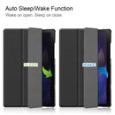 For Samsung Galaxy Tab A8 2021 Three-folding Holder Custer Texture Leather Tablet Case(Black)