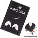 For Samsung Galaxy Tab A8 2021 Painted Leather Tablet Case with 3-Fold Holder(Big Eye Me)