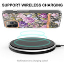 Flowers and Plants Series IMD TPU Phone Case For iPhone 13 Pro Max(Purple Peony)