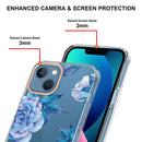 Flowers and Plants Series IMD TPU Phone Case For iPhone 13(Orchid Peony)