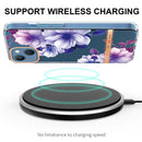 Flowers and Plants Series IMD TPU Phone Case For iPhone 13(Purple Begonia)