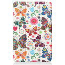 For Nokia T20 Painted Leather Tablet Case with 3-Fold Holder(Color Butterfly)