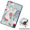 For Nokia T20 Painted Leather Tablet Case with 3-Fold Holder(Unicorn)