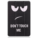 For Nokia T20 Painted Leather Tablet Case with 3-Fold Holder(Big Eye Me)