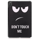 For Nokia T20 Painted Leather Tablet Case with 3-Fold Holder(Big Eye Me)