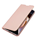 For Xiaomi Redmi Note 11 Pro / Redmi Note 11 Pro+ DUX DUCIS Skin Pro Series Shockproof Horizontal Flip Leather Phone Case(Rose Gold)