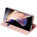 For Xiaomi Redmi Note 11 Pro / Redmi Note 11 Pro+ DUX DUCIS Skin Pro Series Shockproof Horizontal Flip Leather Phone Case(Rose Gold)