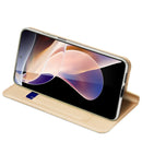 For Xiaomi Redmi Note 11 Pro / Redmi Note 11 Pro+ DUX DUCIS Skin Pro Series Shockproof Horizontal Flip Leather Phone Case(Gold)