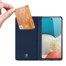 For Samsung Galaxy A53 5G DUX DUCIS Skin Pro Series Shockproof Horizontal Flip Leather Phone Case(Dark Blue)