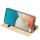 For Samsung Galaxy A53 5G DUX DUCIS Skin Pro Series Shockproof Horizontal Flip Leather Phone Case(Gold)