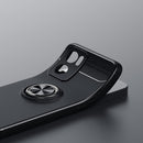 For OPPO Reno7 5G Metal Ring Holder 360 Degree Rotating TPU Phone Case(Red)
