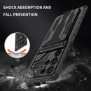 For Samsung Galaxy S22 Ultra 5G Armor Card PC + TPU Phone Case(Black)