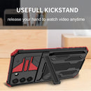 For Samsung Galaxy S22+ 5G Armor Card PC + TPU Phone Case(Red)